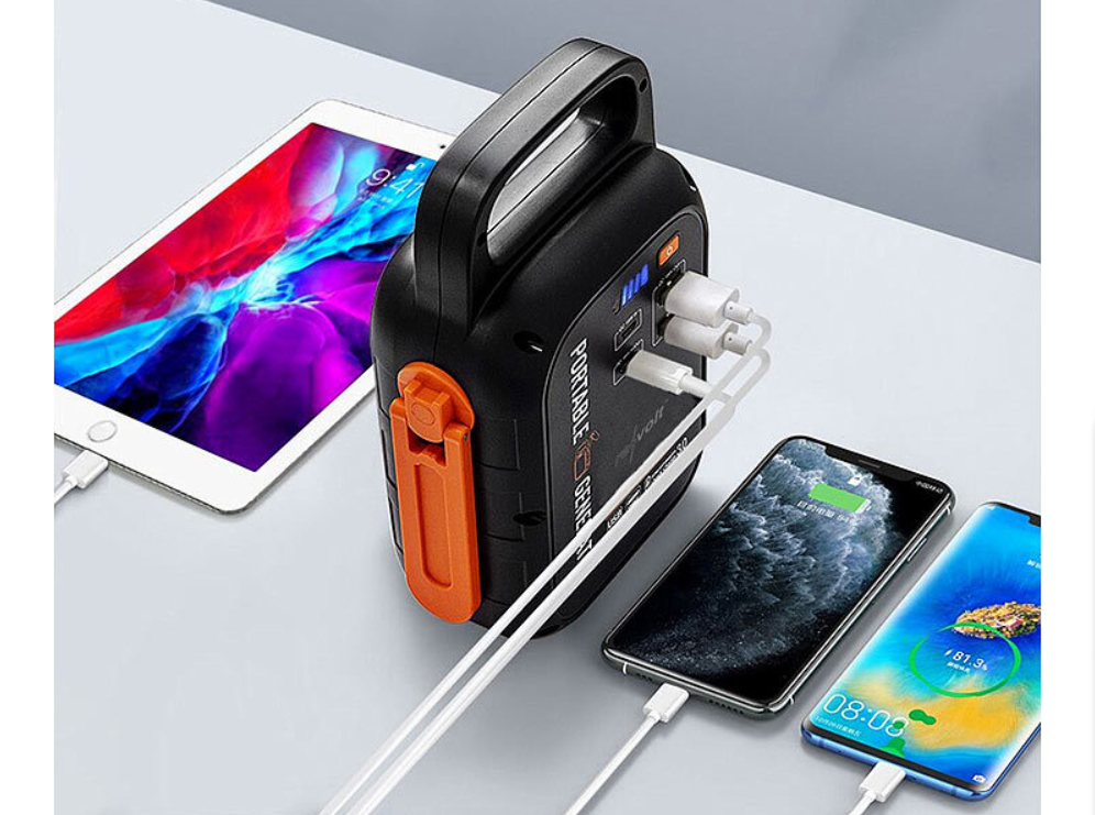 Kampitehopankki ja taskulamppu - hätävirta - dynamovoimala - 18 W - 22,5 Ah - pikalataus - virransyöttö - hätävirtalähde - hätävalo / hätälamppu - hätävirtalähde / virtalähde