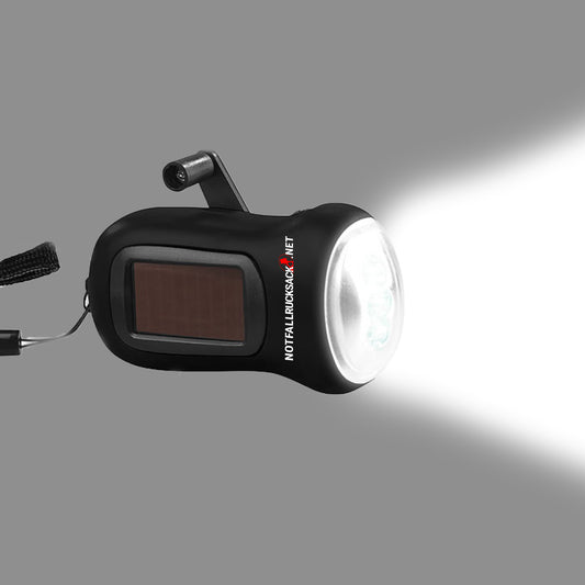 Dynamo Solar Lamp - lamppu kampikäytöllä ja aurinkovoimalla