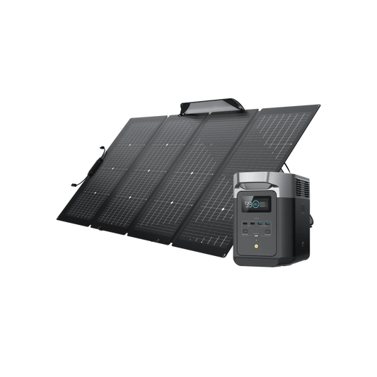 EcoFlow DELTA 2 + 220W kannettava aurinkopaneeli