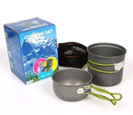 Kochset DS-101 (AUSVERKAUF) Outdoor Portable Cooking Set Mini Stove Grill Camping Beach Travel