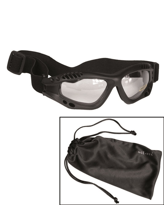 Commando Glasses Air Pro Musta Kirkas