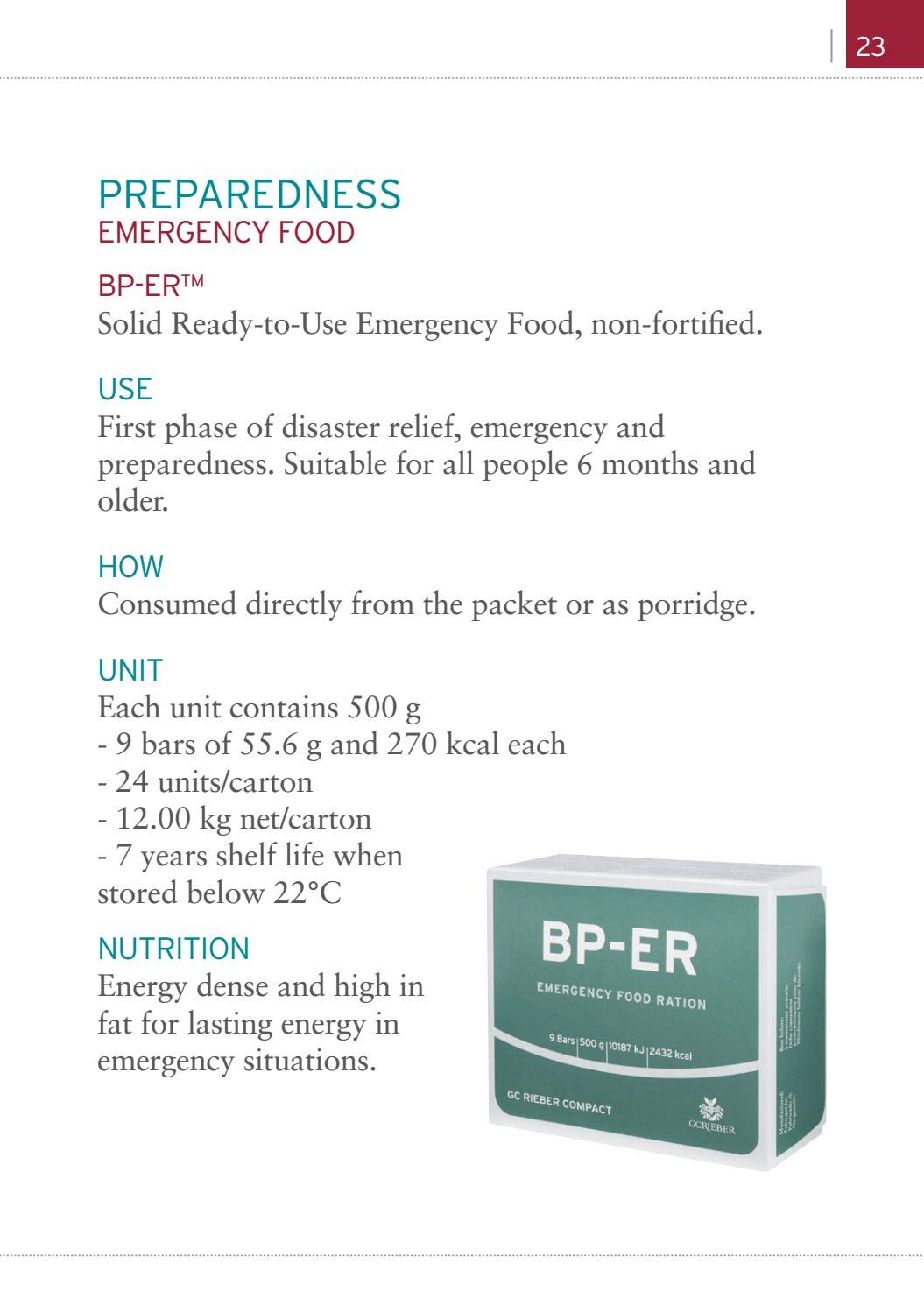 Hätäannos BP-ER 28 päivää n. 60000kcal - Kompakti, kestävä, kevyt hätäruoka BP-ER