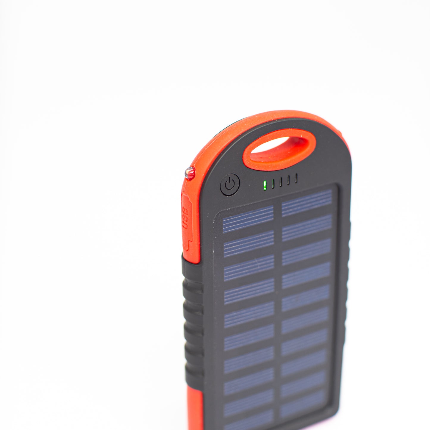 Aurinkovoimapankki Premium-aurinkopaneeli, jossa virtapankki, lamppu ja 2x USB Out - lataus suoraan auringosta hätävirtaa varten