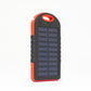 Aurinkovoimapankki Premium-aurinkopaneeli, jossa virtapankki, lamppu ja 2x USB Out - lataus suoraan auringosta hätävirtaa varten