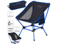 Camping tuoli - taittuva tuoli 2 istuinkorkeudella - kevyt, jopa 120 kg